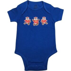 Buc-ees Blue 12M Short Sleeve Baby Bodysuit Graphic